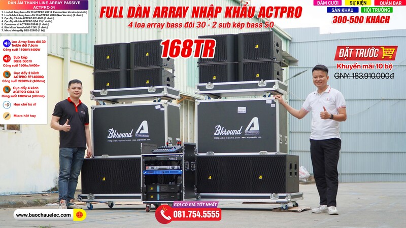 Dàn âm thanh Line Array Passive Actpro 04