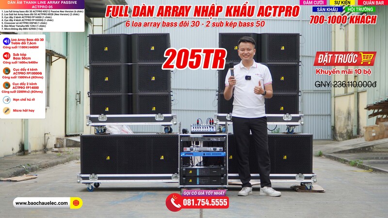 Dàn âm thanh Line Array Passive Actpro 05