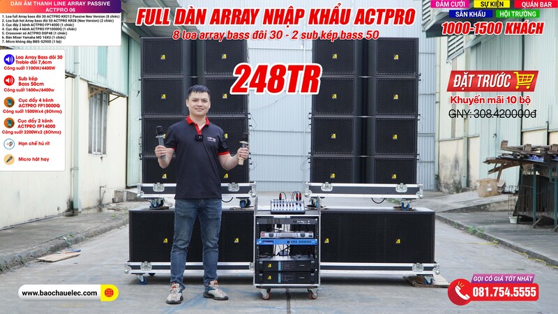 Dàn âm thanh Line Array Passive Actpro 06
