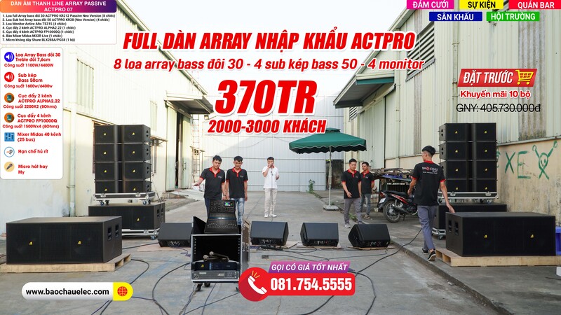 Dàn âm thanh Line Array Passive Actpro 07