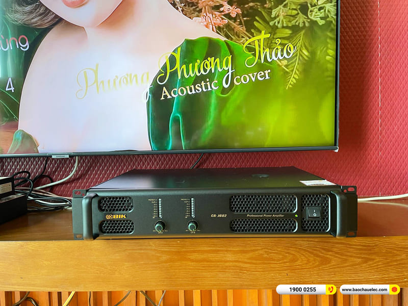 Lắp đặt dàn karaoke JBL hơn 26tr cho anh Ấn ở TPHCM (JBL CV1852T, CA-J602, BKSound KP500, BCE UGX12)