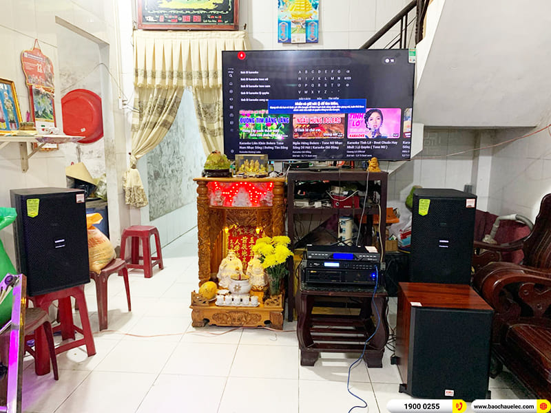 Lắp đặt dàn karaoke Domus 32tr cho anh Ân ở Cần Thơ (DP6120 MAX, VM 620A, KP500, U900 Plus X, SW612-C)