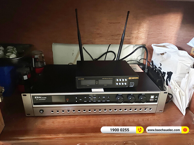 Lắp đặt dàn karaoke trị giá hơn 15 triệu cho anh Chiến tại Hải Phòng (BIK BQ-S63, BKSound DP-3600 New, BIK BJ-U100)