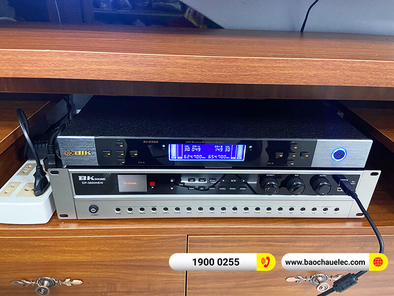 Lắp đặt dàn karaoke trị giá gần 30tr cho anh Công ở Hải Phòng (JBL CV1852T, DP3600 New, A100P, BIK BJ-U500)