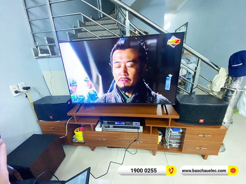 Lắp đặt dàn karaoke trị giá gần 30tr cho anh Công ở Hải Phòng (JBL CV1852T, DP3600 New, A100P, BIK BJ-U500)