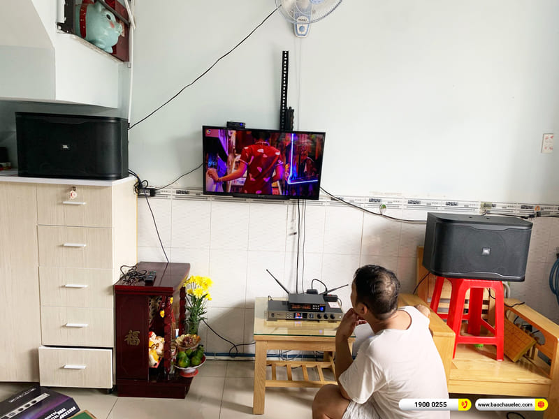 Lắp đặt dàn karaoke JBL hơn 18tr cho anh Hải ở TPHCM (JBL RM210, BKSound KX6, BIK BJ-U100)