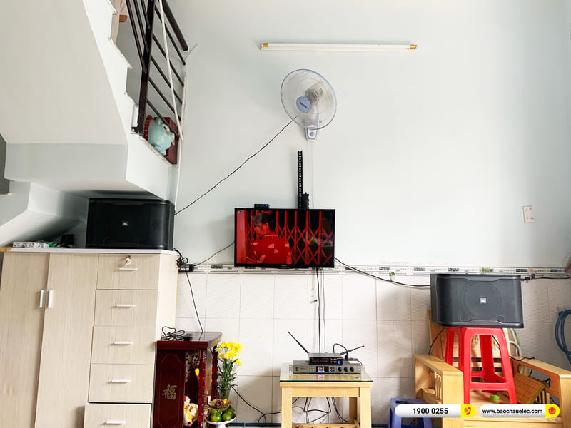 Lắp đặt dàn karaoke JBL hơn 18tr cho anh Hải ở TPHCM (JBL RM210, BKSound KX6, BIK BJ-U100)