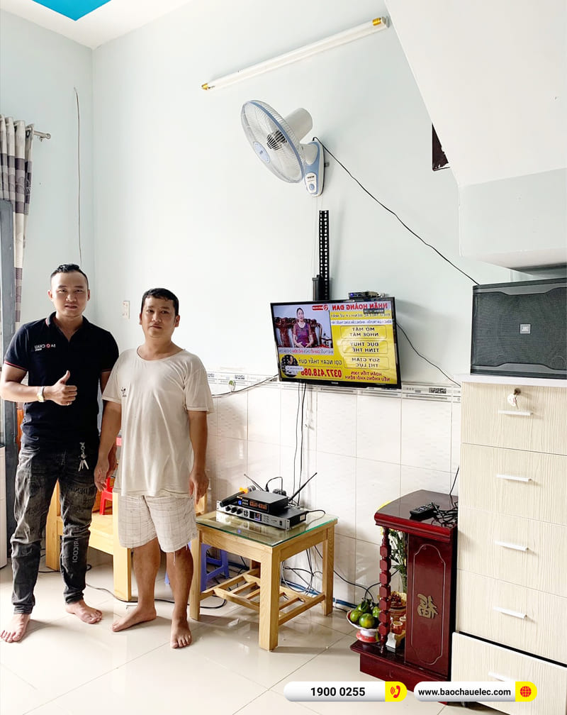 Lắp đặt dàn karaoke JBL hơn 18tr cho anh Hải ở TPHCM (JBL RM210, BKSound KX6, BIK BJ-U100)
