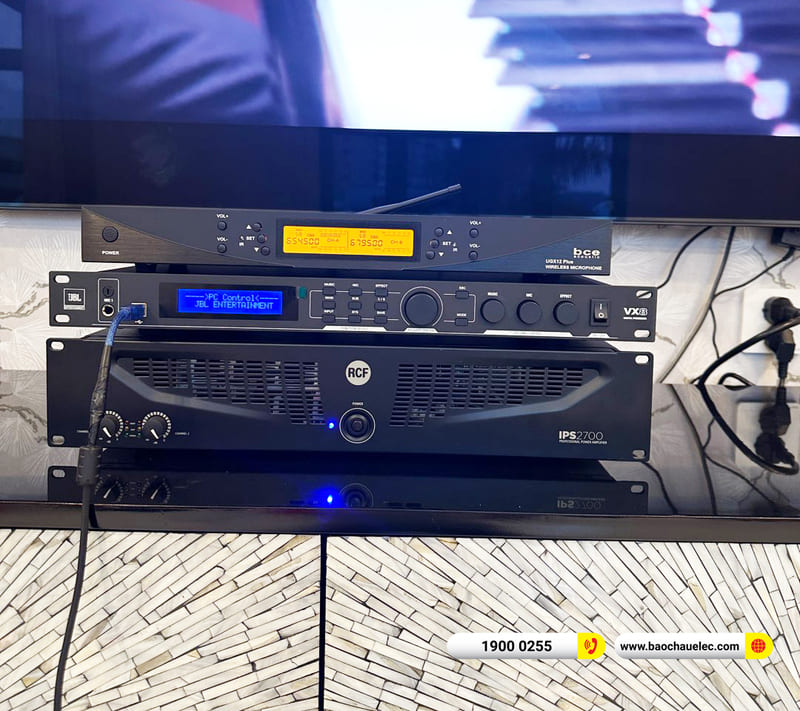 Lắp đặt dàn karaoke RCF gần 78tr cho anh Hiệp ở TPHCM (RCF EMAX 3110 MKII, IPS 2700, JBL VX8, UGX12 plus, Alto TS12S)
