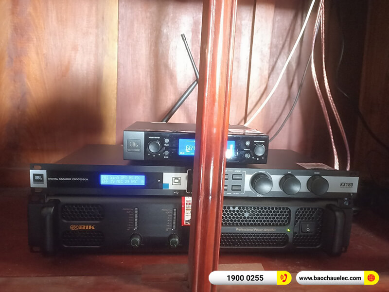 Lắp đặt dàn karaoke JBL 46tr cho anh Hoan ở Bắc Ninh ( Pasion 12, BIK CA-J602, KX180A, SW612, VM200)