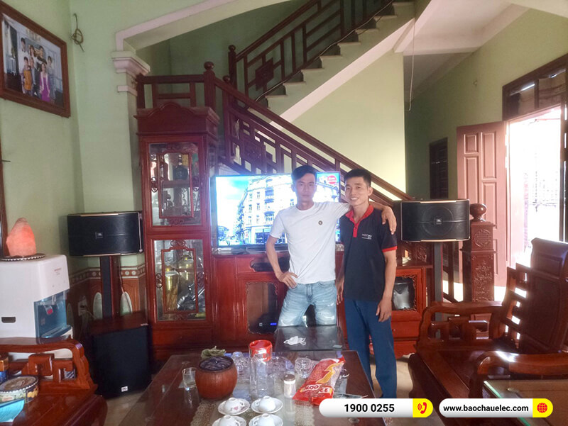 Lắp đặt dàn karaoke JBL 46tr cho anh Hoan ở Bắc Ninh ( Pasion 12, BIK CA-J602, KX180A, SW612, VM200)