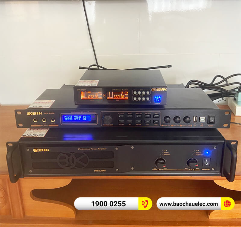 Lắp đặt dàn karaoke trị giá hơn 40 triệu cho anh Khang tại Vũng Tàu (BIK BSP 412II, VM 620A, BPR-8500, BKSound SW612, BIK BJ-U100)