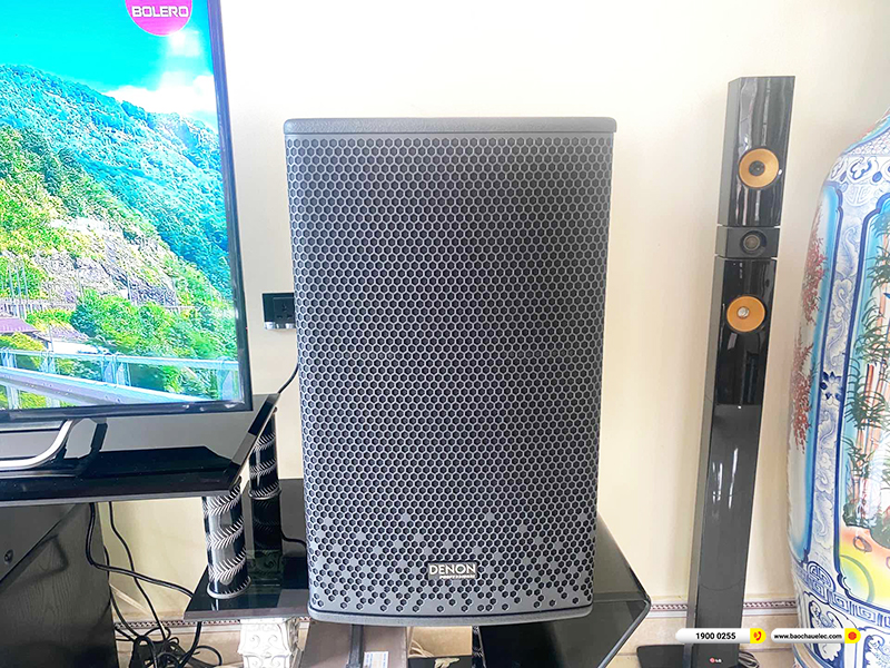 Lắp đặt dàn karaoke Denon hơn 27tr cho anh Khương ở Hải Phòng (Denon DP-R212, BKSound DKA 6500, SW512B)