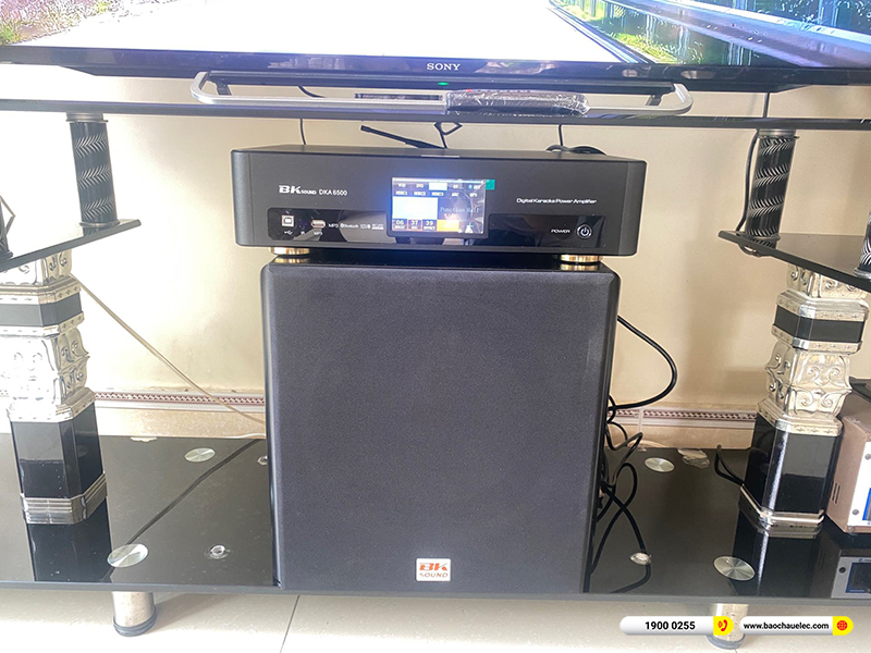 Lắp đặt dàn karaoke Denon hơn 27tr cho anh Khương ở Hải Phòng (Denon DP-R212, BKSound DKA 6500, SW512B)
