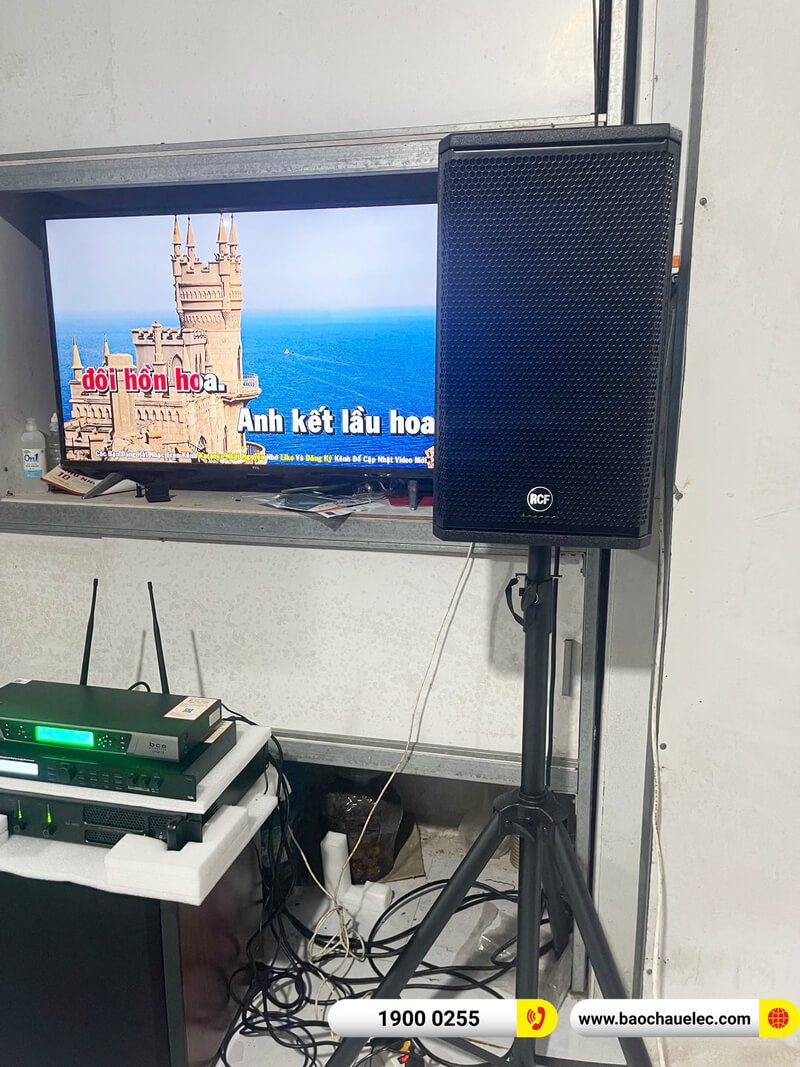 Lắp đặt d&agrave;n karaoke RCF gần 48tr cho anh L&acirc;m ở Bến Tre (RCF X-Max 10, BIK CA-J602, BKSound X5 Plus&nbsp;, BCE UGX12,&nbsp;SW612)