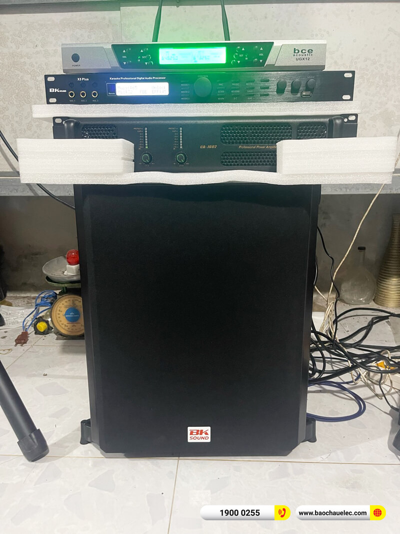 Lắp đặt d&agrave;n karaoke RCF gần 48tr cho anh L&acirc;m ở Bến Tre (RCF X-Max 10, BIK CA-J602, BKSound X5 Plus&nbsp;, BCE UGX12,&nbsp;SW612)