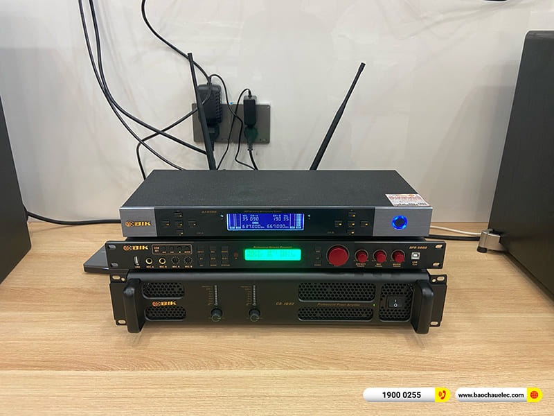 Lắp đặt dàn karaoke JBL hơn 45tr cho anh Lâm ở TPHCM (JBL XS10, BIK CA-J602, BIK BPR-5600, BKSound SW512-B, BIK BJ-U500)