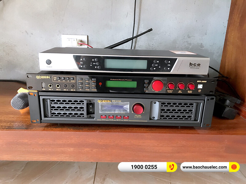 Lắp đặt dàn karaoke RCF 49tr cho anh Luyến ở Nam Định (RCF X-MAX 10, BPA-6200, BIK BPR-5600, UGX12 Luxury, SW612C)