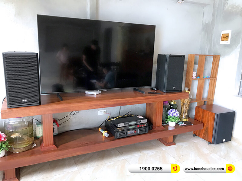 Lắp đặt dàn karaoke RCF 49tr cho anh Luyến ở Nam Định (RCF X-MAX 10, BPA-6200, BIK BPR-5600, UGX12 Luxury, SW612C)
