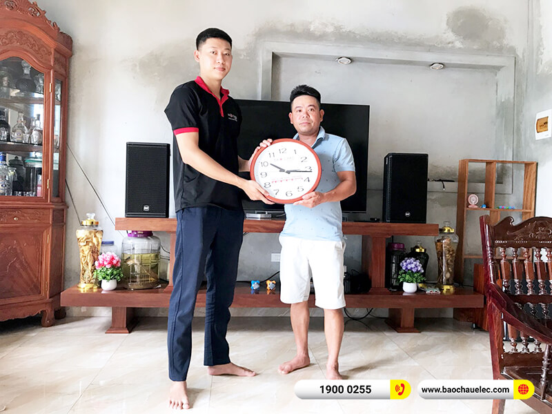 Lắp đặt dàn karaoke RCF 49tr cho anh Luyến ở Nam Định (RCF X-MAX 10, BPA-6200, BIK BPR-5600, UGX12 Luxury, SW612C)