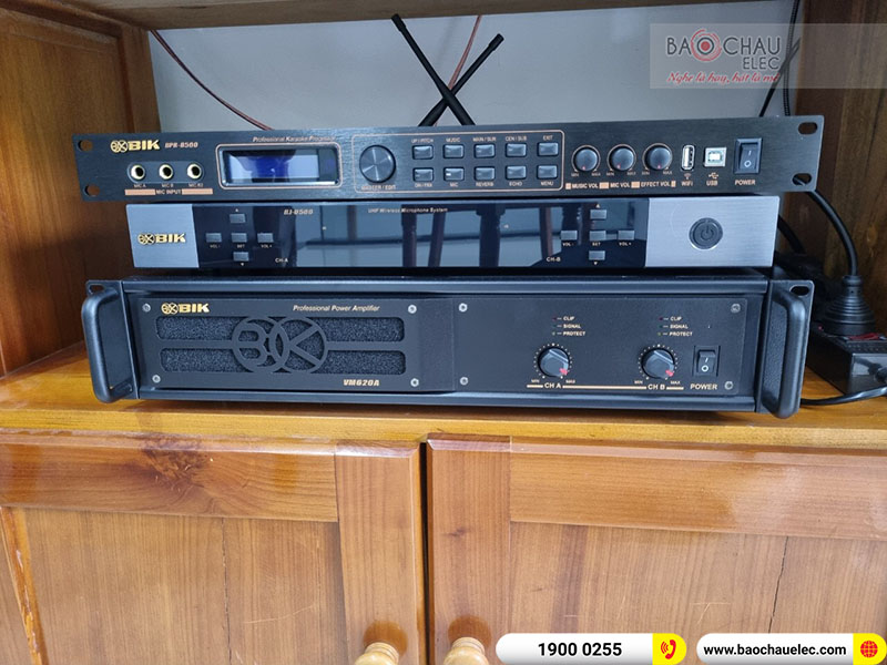 Lắp đặt dàn karaoke trị giá gần 40 triệu cho anh Phong tại Hội An (BMB CSD 880SE,  BIK BPR-8500, BIK VM620A, BIK BJ-U500)