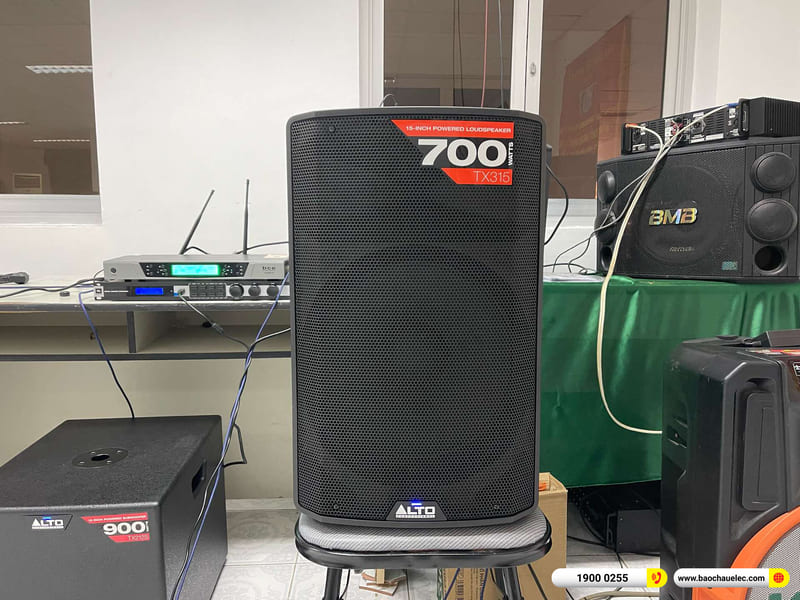 Lắp đặt dàn âm thanh sân khấu mini Alto hơn 34tr cho anh Phú ở Cần Thơ (Alto TX315, JBL KX180A, Alto TX212S, BCE UGX12)