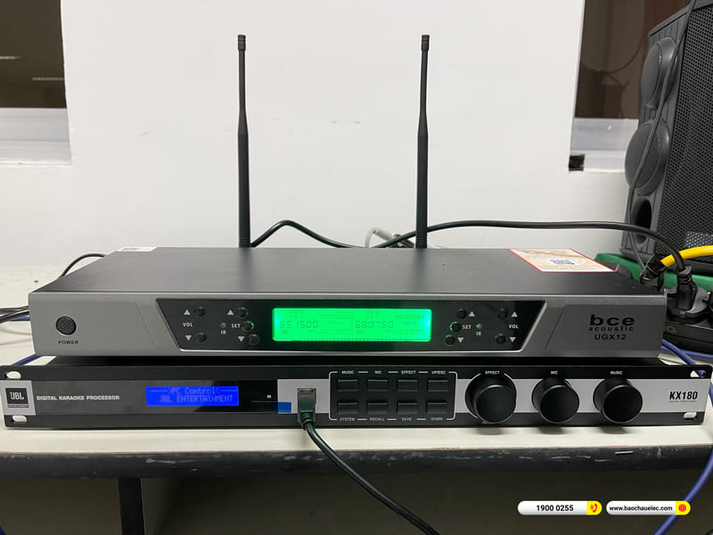 Lắp đặt dàn âm thanh sân khấu mini Alto hơn 34tr cho anh Phú ở Cần Thơ (Alto TX315, JBL KX180A, Alto TX212S, BCE UGX12)