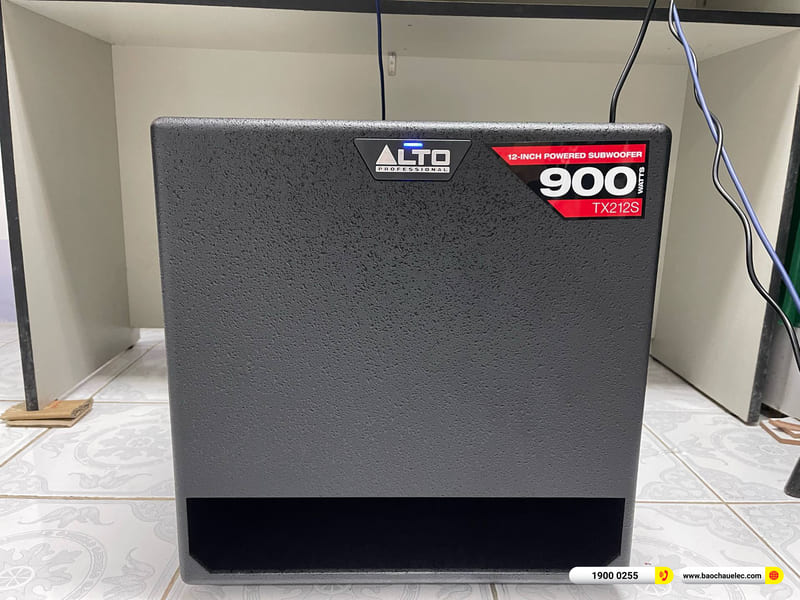 Lắp đặt dàn âm thanh sân khấu mini Alto hơn 34tr cho anh Phú ở Cần Thơ (Alto TX315, JBL KX180A, Alto TX212S, BCE UGX12)