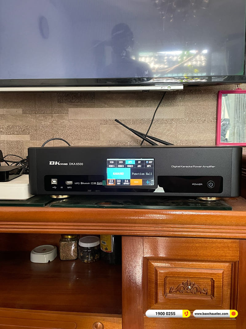 Lắp đặt dàn karaoke BIK gần 23tr cho anh Phú ở TPHCM (BIK BJ S768, SW512C, BKSound DKA 6500 )