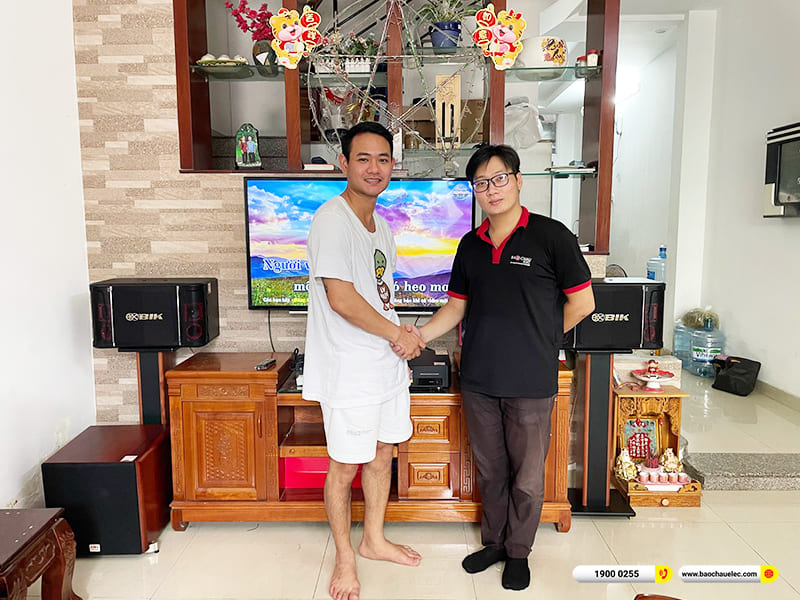 Lắp đặt dàn karaoke BIK gần 23tr cho anh Phú ở TPHCM (BIK BJ S768, SW512C, BKSound DKA 6500 )
