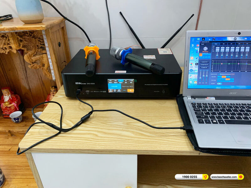 Lắp đặt dàn karaoke BIK gần 14tr cho anh Quang tại TPHCM (BIK BJ S668, BKSound DKA 5500)