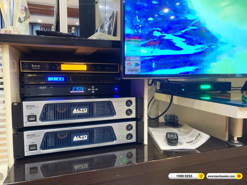 Lắp đặt dàn karaoke Alto hơn 91tr cho anh Thơ ở TPHCM (Alto BLS15+, MP 2500, BPR-8500, SX-SUB18+, BCE UGX12 Gold...)