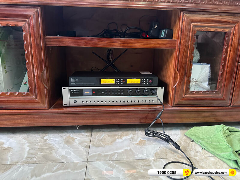 Lắp đặt dàn karaoke Domus 22tr cho anh Tiến ở TPHCM (Domus DP6100 Max, BKSound DP3600 New, U900 Plus X Version 2, )