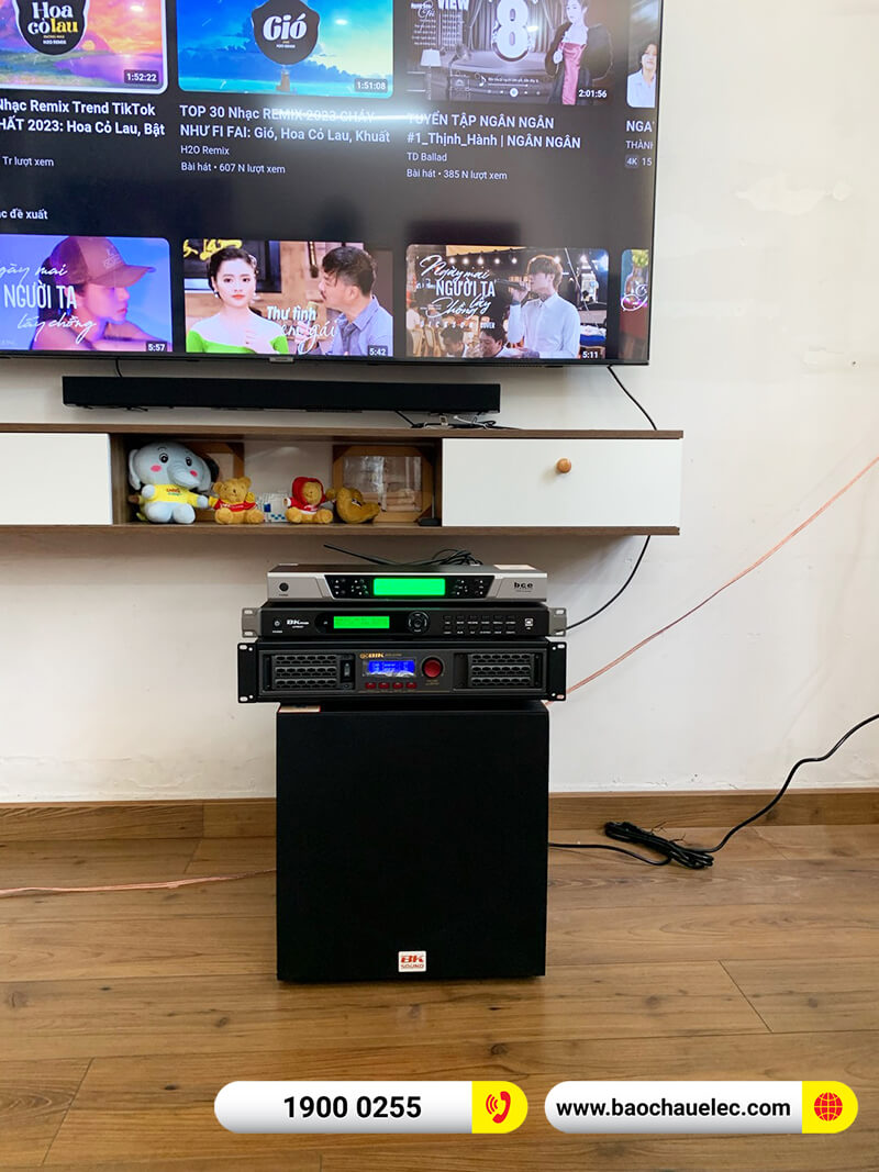Lắp đặt dàn karaoke Denon 34tr cho anh Tuấn tại Đà Nẵng (Denon DP-R310, BIK BPA-6200, KP500, SW312, BCE UGX12 Luxury)