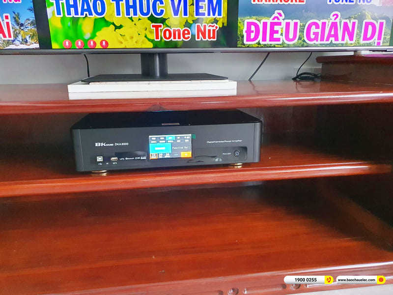 Lắp đặt dàn karaoke Denon hơn 29tr cho anh Tuấn ở TPHCM (Denon DP-R212, BKSound DKA 8500, BKSound SW512)