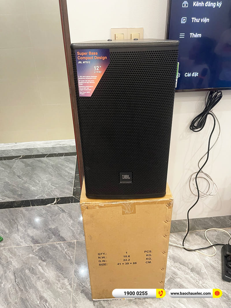 Lắp đặt dàn karaoke JBL gần 49tr cho anh Tùng tại Thái Bình (JBL MTS12, BIK CA-J602, BPR-5600, SW512C, BJ-U500)