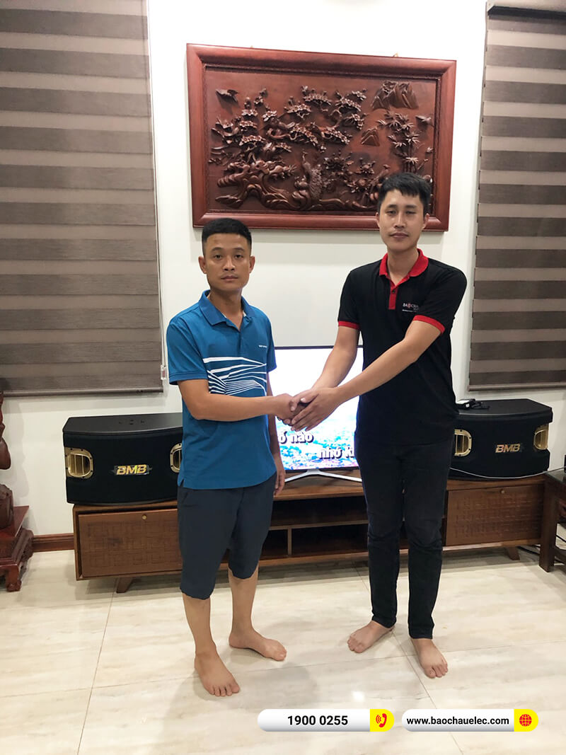 Lắp đặt dàn karaoke BMB 65tr cho anh Việt tại Hà Nội (BMB CSV 900SE, DAD 950, KSP 50, WB-5000)