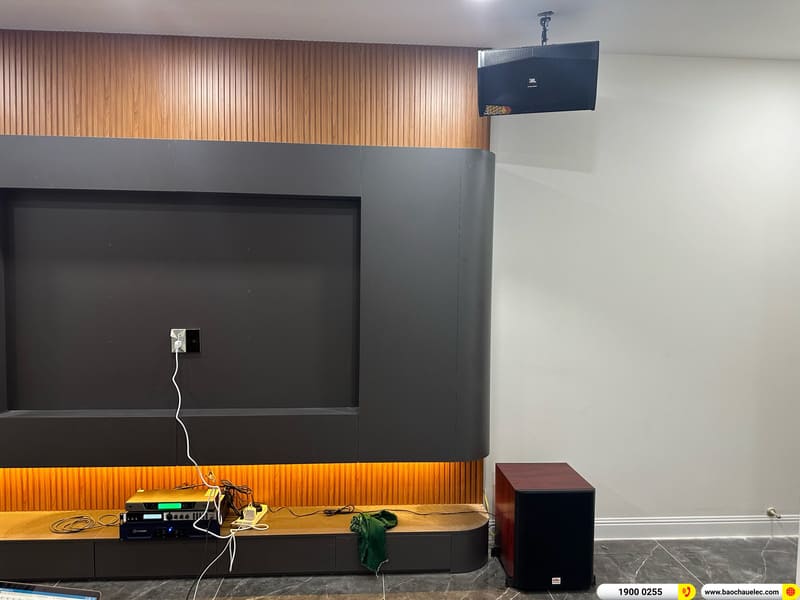Lắp đặt dàn karaoke JBL hơn 50tr cho anh Vũ ở TPHCM (JBL XS10, Crown T5, X6 Luxury, UGX12 Luxury, SW612-C)