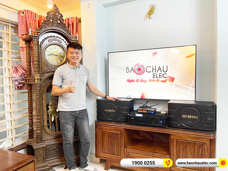 Lắp đặt dàn karaoke trị giá gần 20 triệu cho chị Hà tại Hà Nội (BIK BJ S668, VM420A, X5 Plus, BIK BJ-U100)