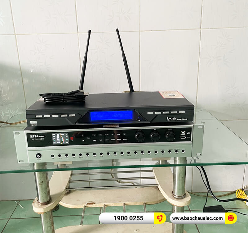 Lắp đặt dàn karaoke BIK 14tr cho chị Linh ở TPHCM (BIK BJ S668, VM420A, BKSound DP3600 New, BCE U900 Plus X)
