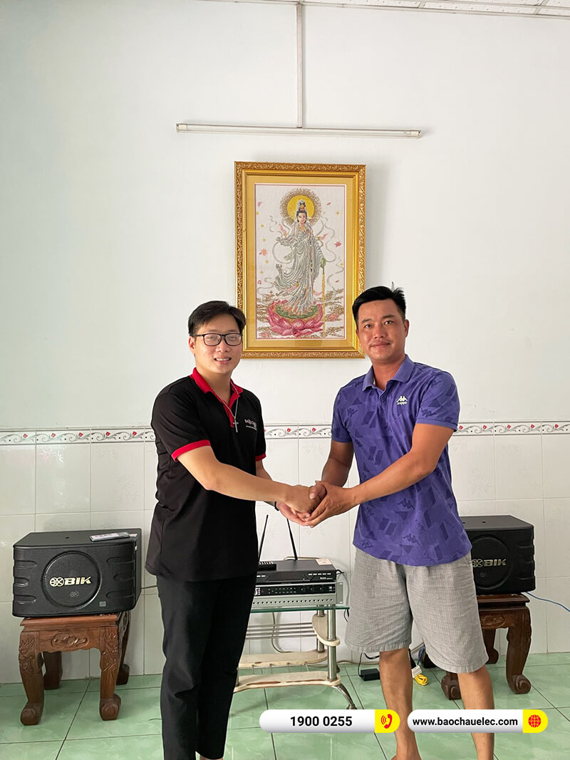 Lắp đặt dàn karaoke BIK 14tr cho chị Linh ở TPHCM (BIK BJ S668, VM420A, BKSound DP3600 New, BCE U900 Plus X)