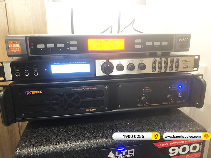 Lắp đặt dàn karaoke trị giá khoảng 40 triệu cho chị Nga tại Đà Nẵng (Denon DP-R312, VM 620A, X6 Luxury, Alto TX212S, BBS W500)