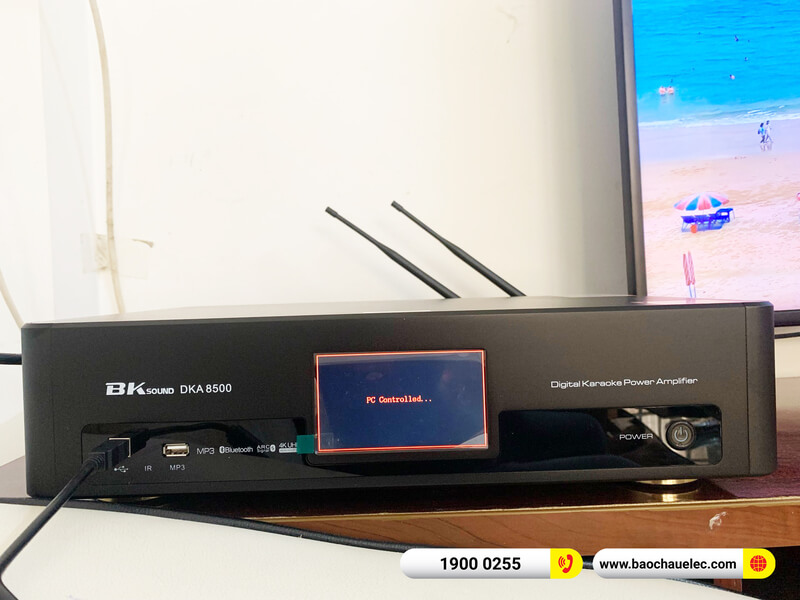 Lắp đặt dàn karaoke 24tr cho chị Ngọc ở Cần Thơ (JBL Ki510, BKSound DKA 8500)