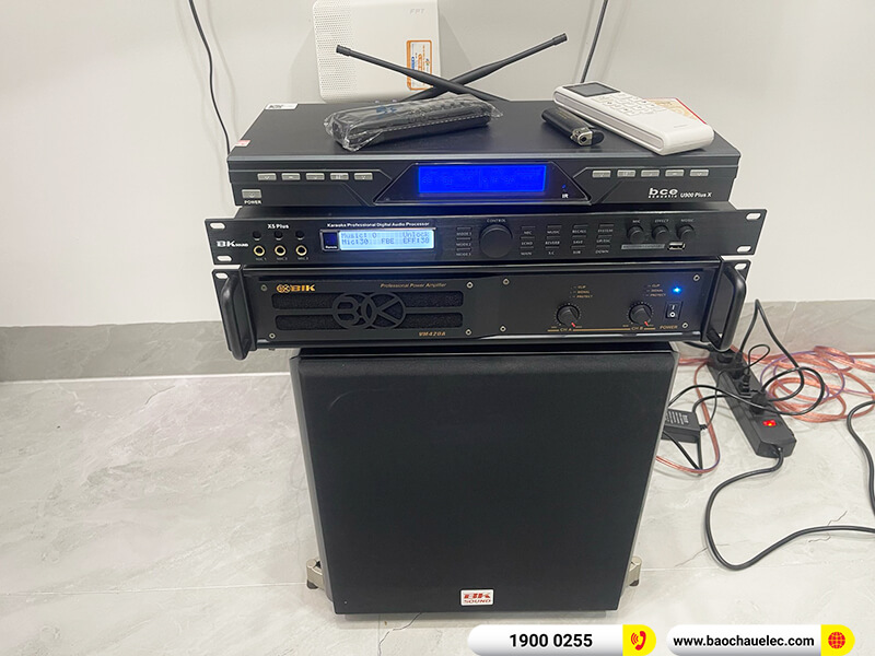 Lắp đặt dàn karaoke BMB 33tr cho chị Thúy tại Hải Phòng