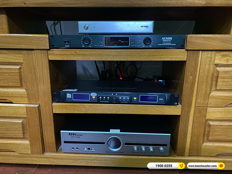 Lắp đặt dàn karaoke BIK 17tr cho chị Trúc ở TPHCM (BIK BJ-S768, BKSound DP4500)