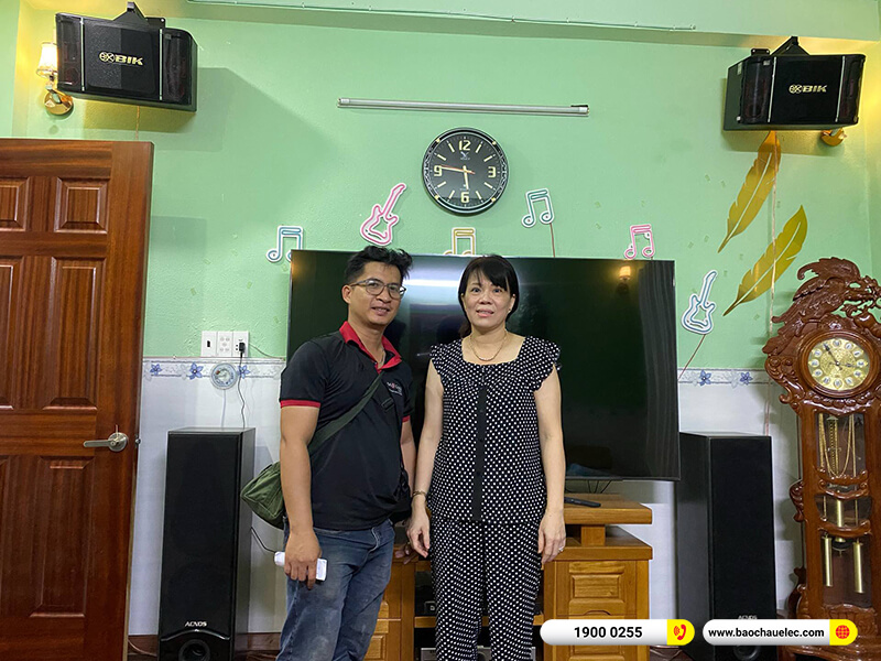 Lắp đặt dàn karaoke BIK 17tr cho chị Trúc ở TPHCM (BIK BJ-S768, BKSound DP4500)