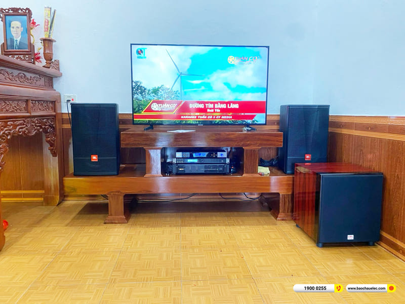 Lắp đặt dàn karaoke JBL hơn 50tr cho chị Vân ở Thanh Hóa (JBL CV1270, BIK CA-J602, KP600, BJ-U500, SW815)