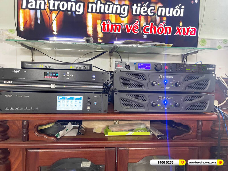 Lắp đặt dàn karaoke RCF gần 197tr cho chú Cẩm ở TPHCM (RCF Acustica C 5212-99, Xli3500, XLi2500, K9900II Luxury, 705AS II,...)
