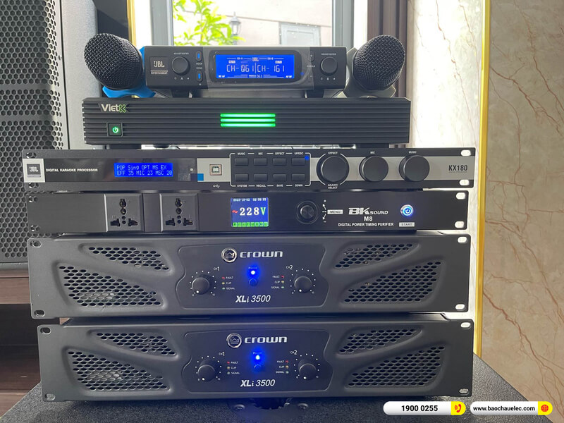 Lắp đặt dàn karaoke JBL 148tr triệu cho chú Quý ở TPHCM (JBL KP4012 G2, Xli3500, KX180A, KP6018S, VM300,...)