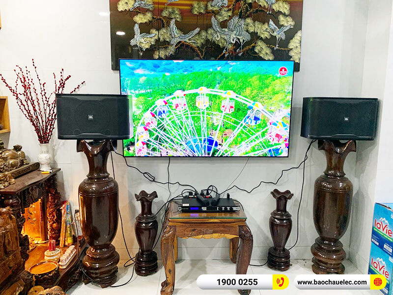 Lắp đặt dàn karaoke trị giá hơn 20tr cho chú Tín ở TPHCM (JBL RM210, JBL KX180A, JBL Wireless )